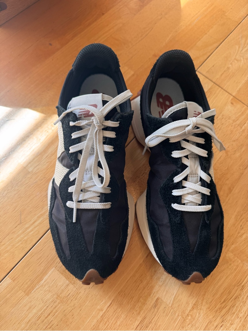 New Balance Black and White Women's Retro Runner Sneakers
